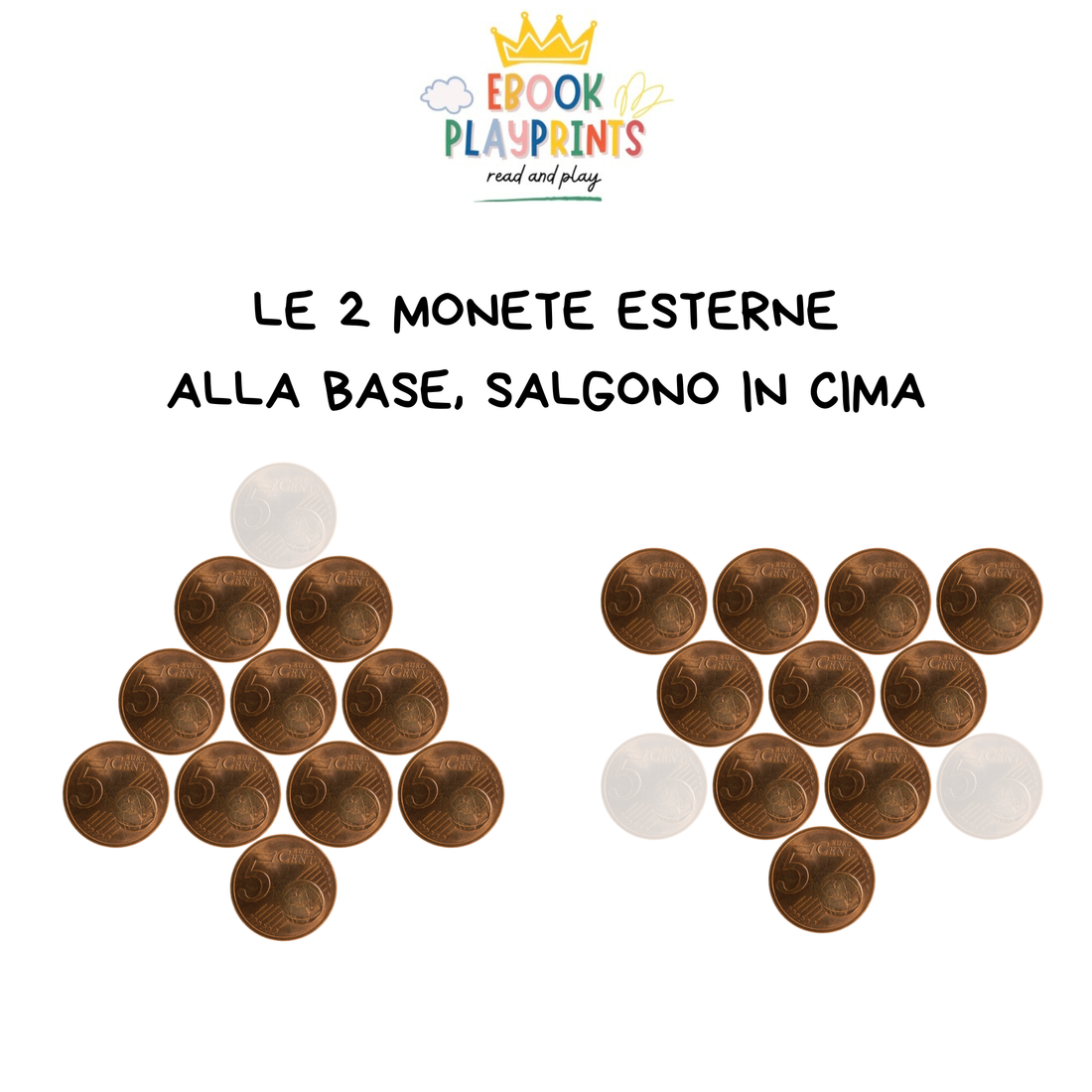 Ribalta la piramide spostando solo 3 monete!