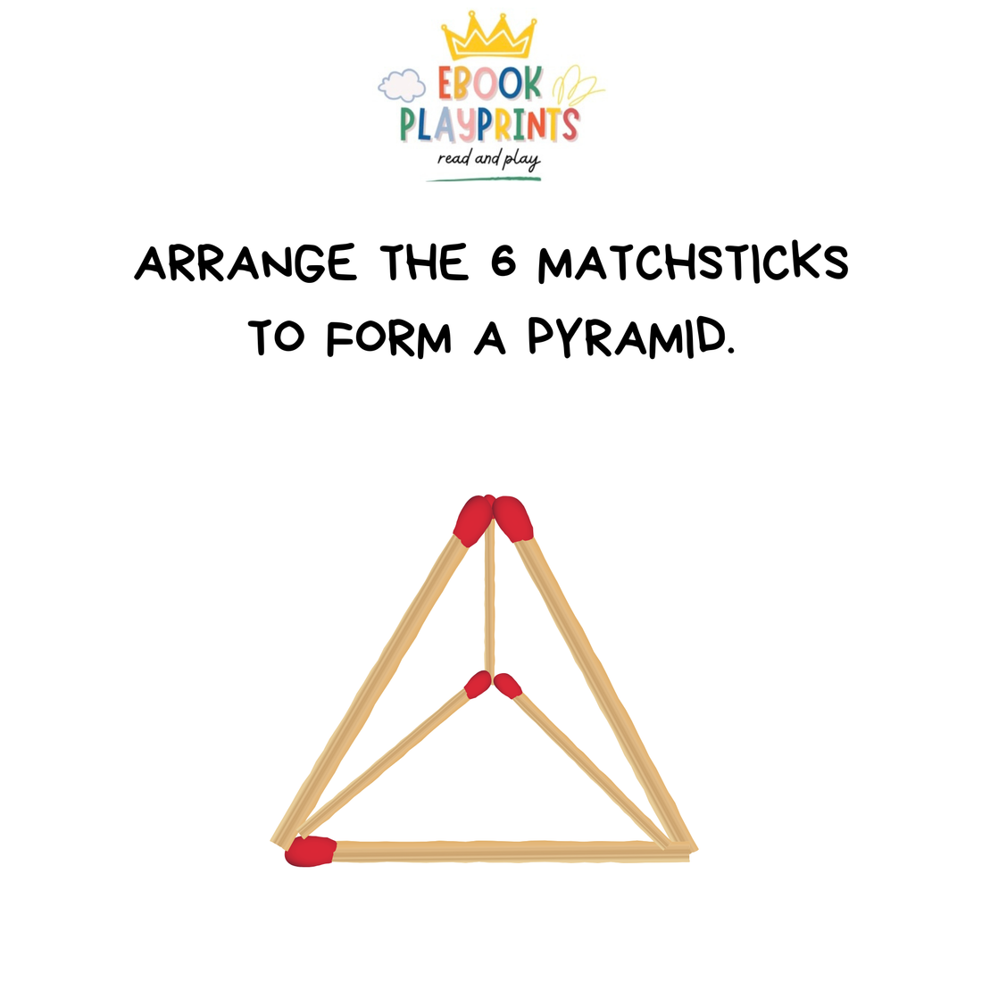 The Solution to the 6 Matchsticks Riddle