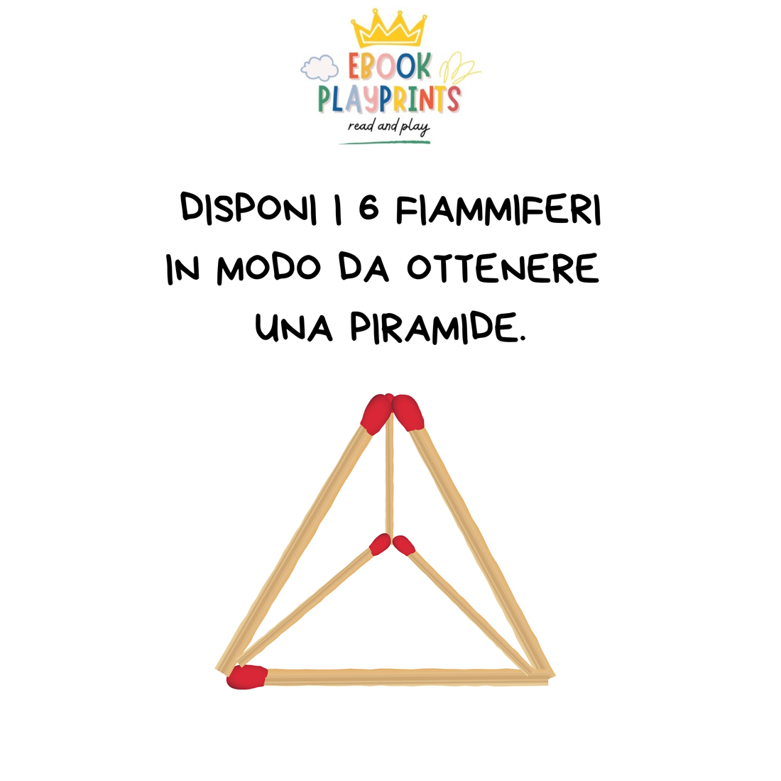 La soluzione del rompicapo dei 6 fiammiferi