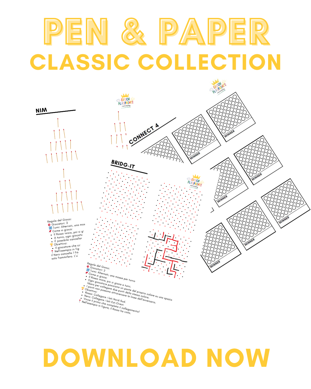 Paper Mini Games Printable Pen and Paper Games | PlayPrintsGame