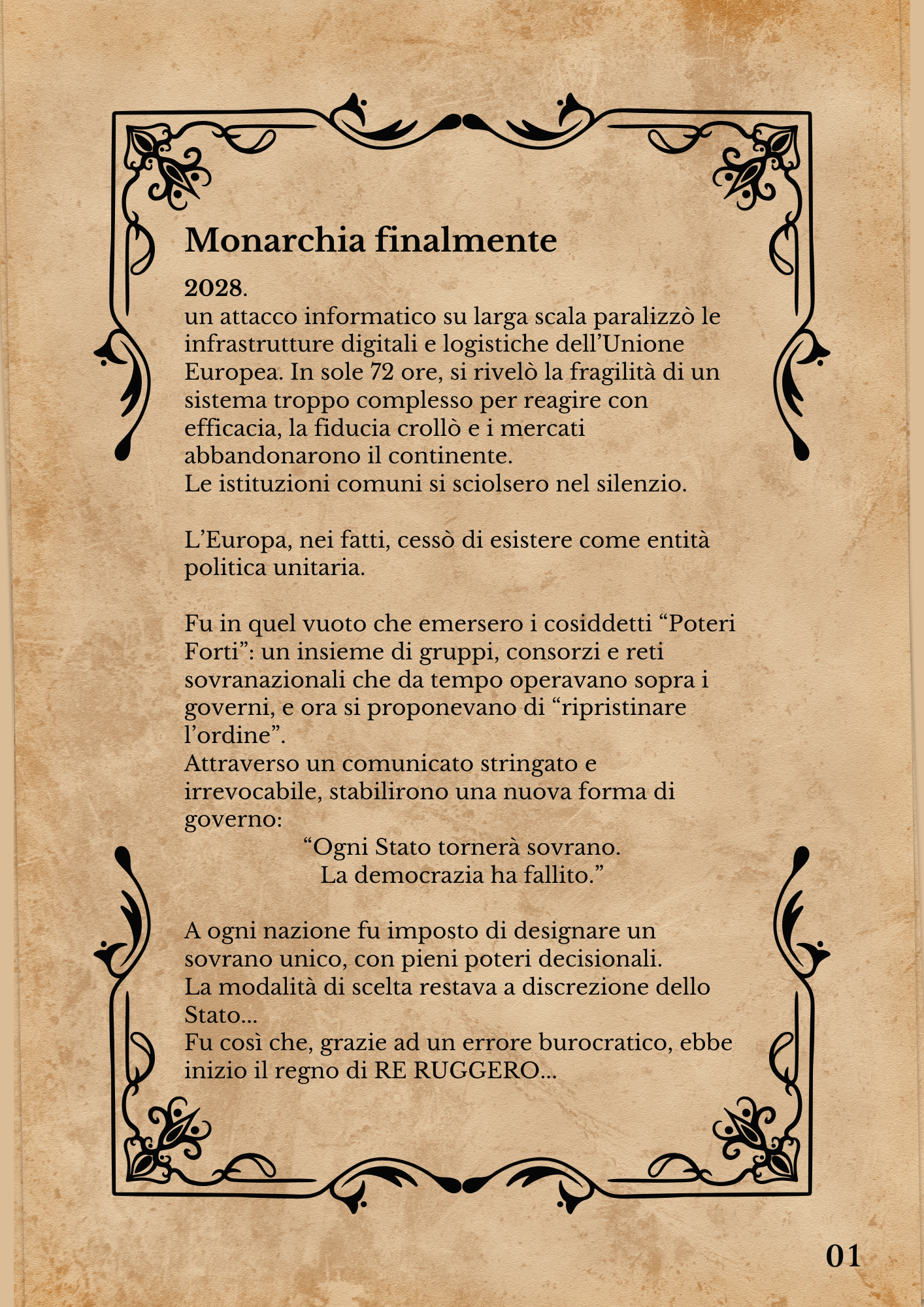 RE RUGGERO – La monarchia che aspettavamo