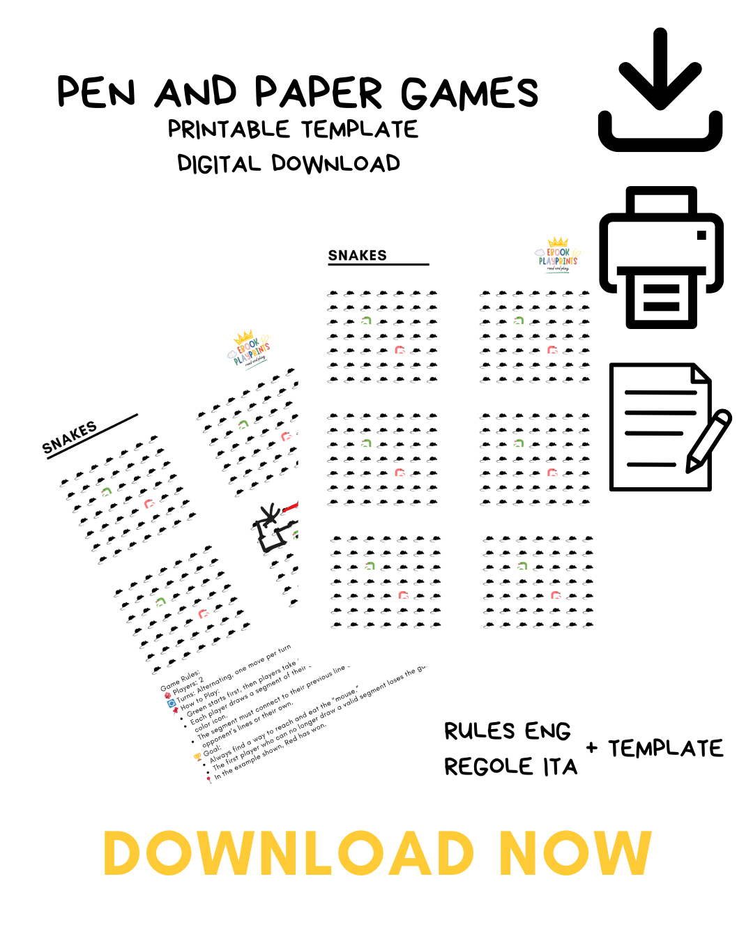 SNAKES - Pen & Paper Classic