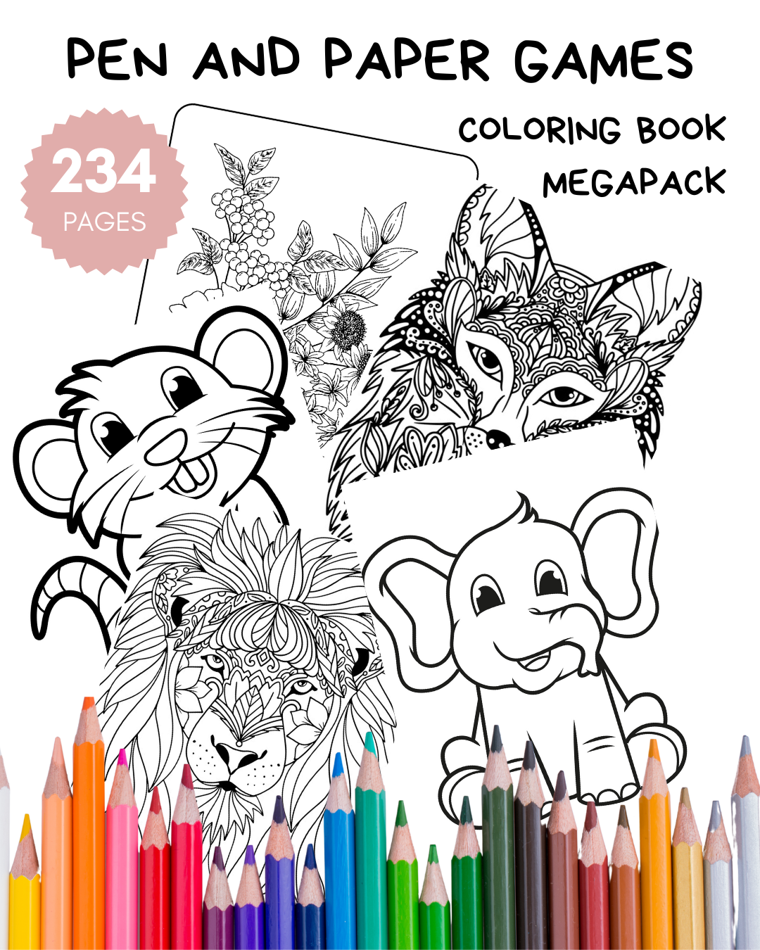 MEGAPACK coloring books for children